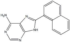 6-Amino-8-(1-naphthalenyl)-9H-purine Struktur