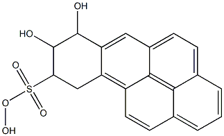 7,8,9-Trihydroxy-7,8,9,10-tetrahydrobenzo[a]pyrene-9-sulfonic acid Struktur