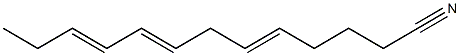 5,8,10-Tridecatrienenitrile Struktur