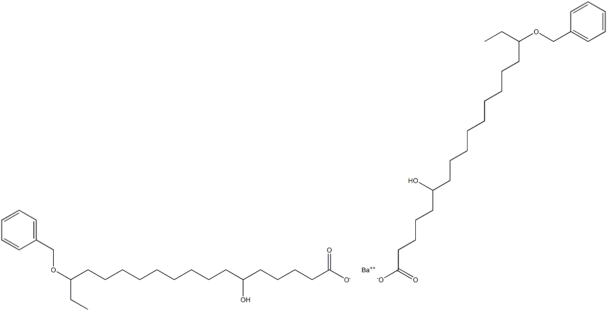 Bis(16-benzyloxy-6-hydroxystearic acid)barium salt Struktur