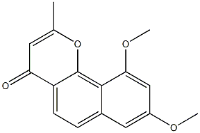 8,10-Dimethoxy-2-methyl-4H-naphtho[1,2-b]pyran-4-one Struktur