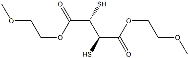 (2S,3R)-2,3-Dimercaptosuccinic acid di(2-methoxyethyl) ester Struktur