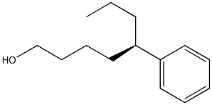 [R,(-)]-5-Phenyl-1-octanol Struktur