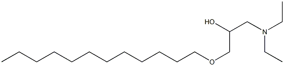 1-Diethylamino-3-dodecyloxy-2-propanol Struktur