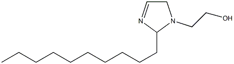 2-Decyl-3-imidazoline-1-ethanol Struktur