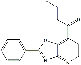 2-(Phenyl)-7-butanoyloxazolo[4,5-b]pyridine Struktur