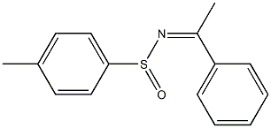 N-(4-Methylphenylsulfinyl)-1-phenylethaneimine Struktur