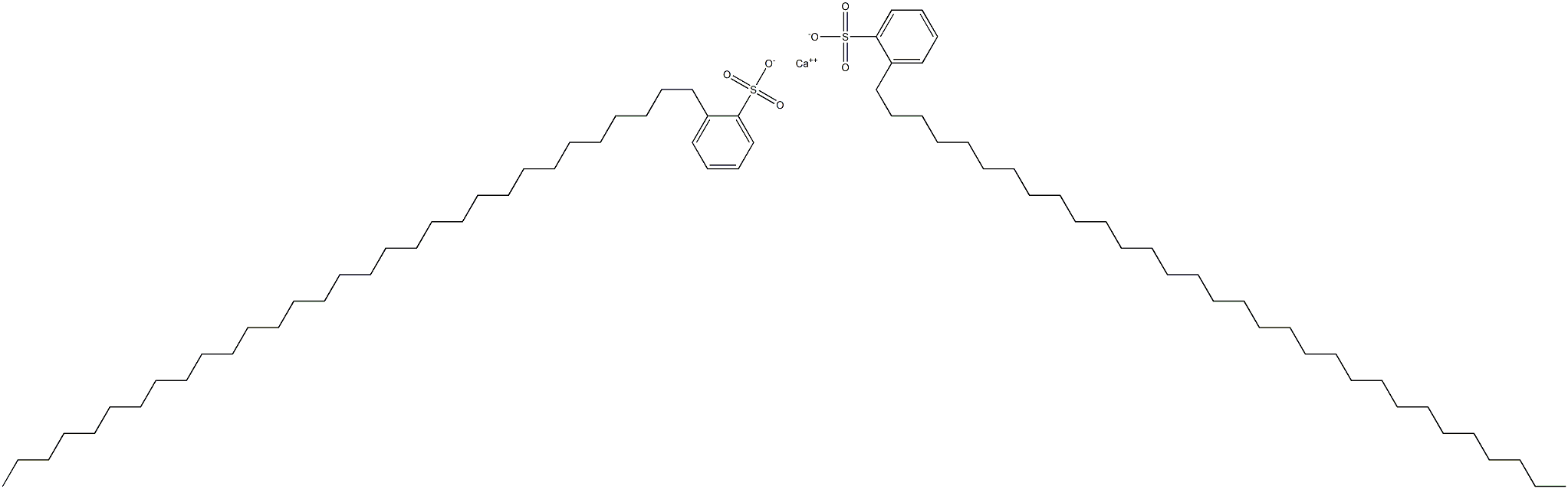 Bis[2-(hentriacontan-1-yl)benzenesulfonic acid]calcium salt Struktur