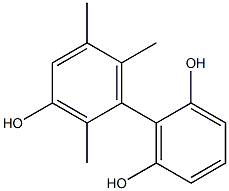 2',5',6'-Trimethyl-1,1'-biphenyl-2,3',6-triol Struktur