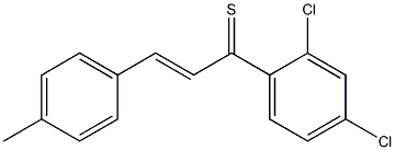 (E)-2',4'-Dichloro-4-methylthiochalcone Struktur