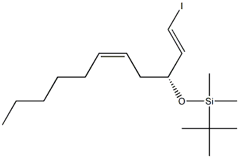 (1E,3R,5Z)-3-(tert-Butyldimethylsilyloxy)-1-iodo-1,5-undecadiene Struktur