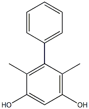 4,6-Dimethyl-5-phenylbenzene-1,3-diol Struktur