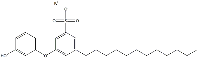 3'-Hydroxy-5-dodecyl[oxybisbenzene]-3-sulfonic acid potassium salt Struktur