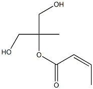 (Z)-2-Butenoic acid 1,1-bis(hydroxymethyl)ethyl ester Struktur