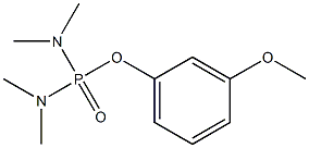 Di(dimethylamino)phosphinic acid (3-methoxyphenyl) ester Struktur