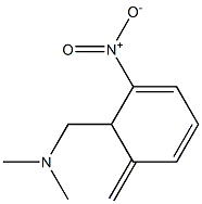 2-Nitro-N,N-dimethyl-6-methylene-2,4-cyclohexadiene-1-methanamine Struktur