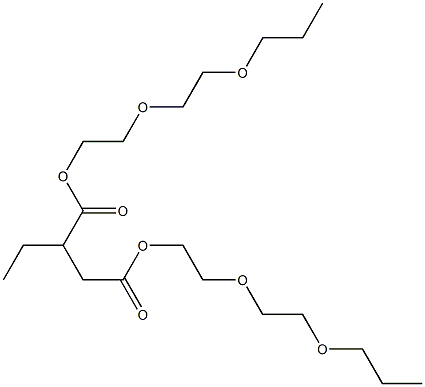 Butane-1,2-dicarboxylic acid bis[2-(2-propoxyethoxy)ethyl] ester Struktur