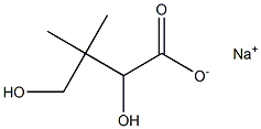 2,4-Dihydroxy-3,3-dimethylbutyric acid sodium salt Struktur