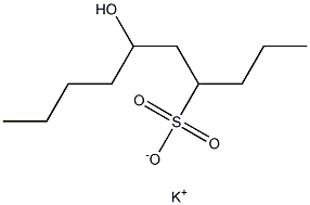 6-Hydroxydecane-4-sulfonic acid potassium salt Struktur