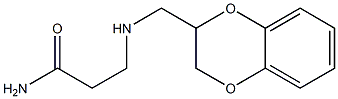 3-[[(1,4-Benzodioxan-2-yl)methyl]amino]propionamide Struktur