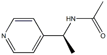 (-)-N-[(S)-1-(4-Pyridyl)ethyl]acetamide Struktur