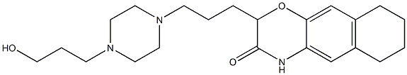 2-[3-[4-(3-Hydroxypropyl)piperazin-1-yl]propyl]-6,7,8,9-tetrahydro-2H-naphth[2,3-b][1,4]oxazin-3(4H)-one Struktur