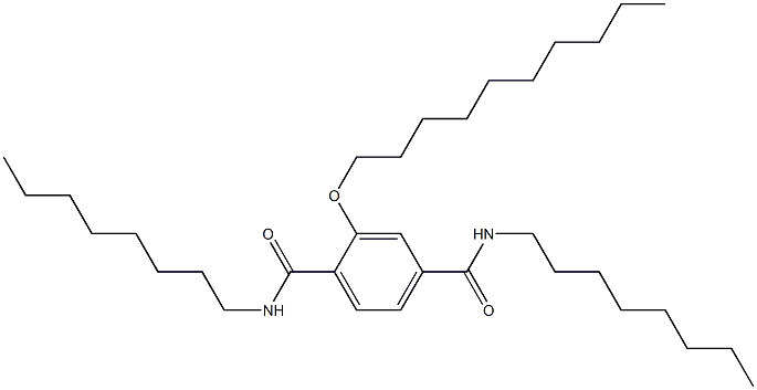 2-(Decyloxy)-N,N'-dioctylterephthalamide Struktur