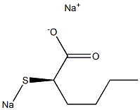 [R,(-)]-2-(Sodiothio)hexanoic acid sodium salt Struktur