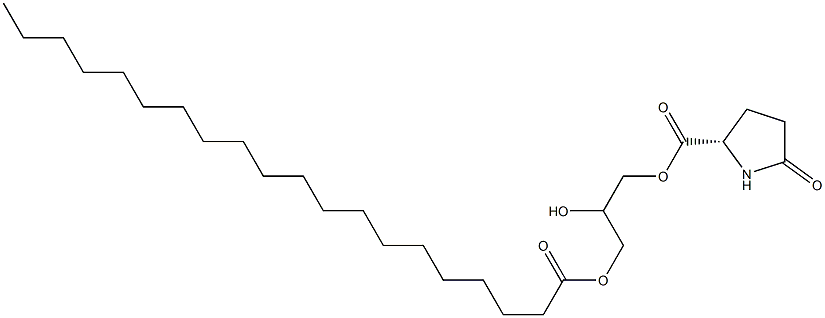 1-[(L-Pyroglutamoyl)oxy]-2,3-propanediol 3-icosanoate Struktur