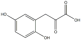 (2,5-Dihydroxyphenyl)pyruvic acid Struktur