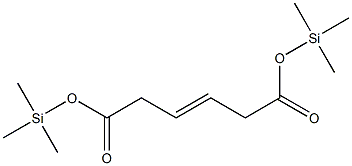 (E)-3-Hexenedioic acid bis(trimethylsilyl) ester Struktur