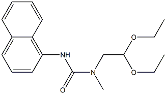 1-(2,2-Diethoxyethyl)-1-methyl-3-(1-naphtyl)urea Struktur