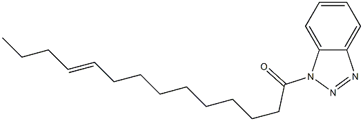 1-(10-Tetradecenoyl)-1H-benzotriazole Struktur