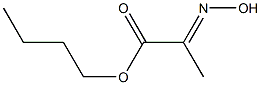 2-Hydroxyiminopropanoic acid butyl ester Struktur