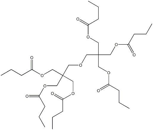 2,2'-[Oxybis(methylene)]bis[2-[(butyryloxy)methyl]-1,3-propanediol dibutyrate] Struktur