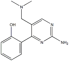 2-[2-Amino-5-[(dimethylamino)methyl]pyrimidin-4-yl]phenol Struktur