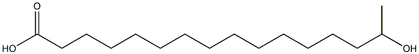 15-Hydroxyhexadecanoic acid Struktur