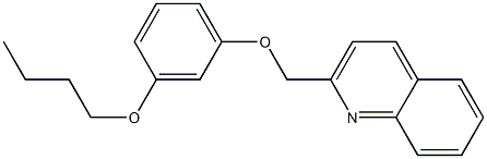 2-(3-Butoxyphenoxymethyl)quinoline Struktur