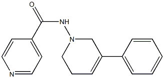 N-[(3-Phenyl-1,2,5,6-tetrahydropyridin)-1-yl]pyridine-4-carboxamide Struktur