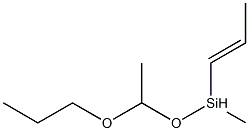 (1-Propoxyethoxy)(methyl)(1-propenyl)silane Struktur