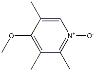 2,3,5-Trimethyl-4-methoxypyridine 1-oxide Struktur