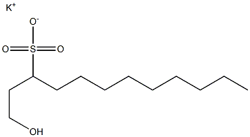 1-Hydroxydodecane-3-sulfonic acid potassium salt Struktur