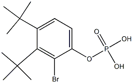 Phosphoric acid bis(tert-butyl)[2-bromophenyl] ester Struktur