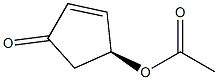 (4S)-4-Acetoxy-2-cyclopenten-1-one Struktur