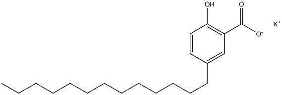 3-Tridecyl-6-hydroxybenzoic acid potassium salt Struktur