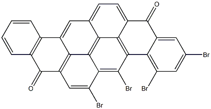 2,4,5,6-Tetrabromo-8,16-pyranthrenedione Struktur