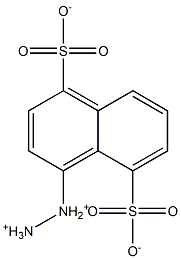 4-Diazonio-5-sulfonato-1-naphthalenesulfonic acid Struktur