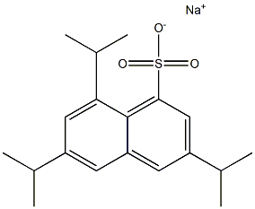 3,6,8-Triisopropyl-1-naphthalenesulfonic acid sodium salt Struktur