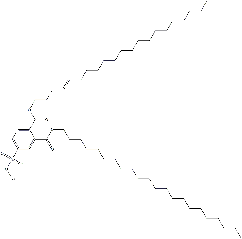 4-(Sodiosulfo)phthalic acid di(4-docosenyl) ester Struktur