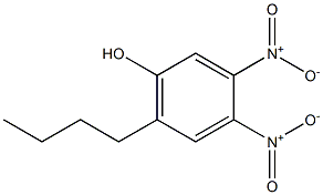 6-Butyl-3,4-dinitrophenol Struktur